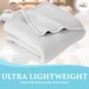 NRG Polar Fleece Blankets Fleece Massage Table Blanket - 60" x 86" - White - Ultra Soft, Warm & Comfortable - Lightweight Blanket Perfect for Most Massage Tables - Machine Washable view 3