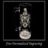 Hughes Coat of Arms Beer Stein Set of 4  16 oz | Engraved Family Crest Glass | Free Personalized Engraving view 2