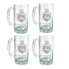 MacCarthy Irish Family Coat of Arms Beer Stein  16 oz, Set of 4 Personalized Heraldic Engraving view 1