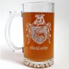 MacCarthy Irish Family Coat of Arms Beer Stein  16 oz, Set of 4 Personalized Heraldic Engraving view 4