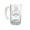 Walsh Irish Coat of Arms Beer Stein Set  16oz Engraved Glass Steins, Set of 4  Personalized Irish Heritage Barware with Family Crest view 2
