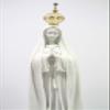 Vittoria Collection 36 Inch Our Lady of Fatima with Jeweled Metal Crown Virgin Mary Italian Statue Sculpture Made in Italy Indoor Outdoor Garden view 2