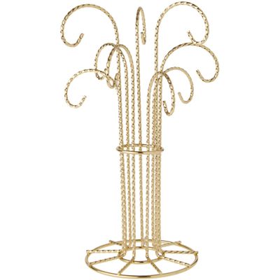 Bard's 9 Arm Gold-toned Ornament Stand, 12" H x 6.75" W x 6.75" D