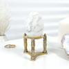 Bard's Brass-toned Egg Stand/Holder, Pillar Leg, 1.25" Diameter view 3