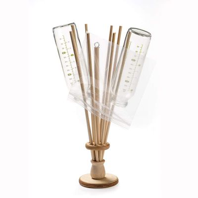 Lehman's Economical and Eco-Friendly Wooden 8-Arm Bag Holder and Bottle Dryer