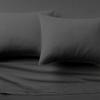 4 Piece Sheet Set California King (72"x84") Size Dark Grey Solid, 100% Egyptian Cotton, High-Thread-Count Cooling Bed Sheets, 24 Inch Deep Pocket of Fitted Sheet, Cal King Size Cotton Bed Sheets Set view 3