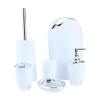 Bathroom Accessories Set 6 Piece Bath Ensemble Includes Dispenser, Toothbrush Holder, Toothbrush Cup, Dish for Decorative Countertop and Housewarming Gift view 2