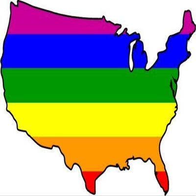 ION Graphics Magnet Rainbow USA United States Gay Pride Flag Vinyl Magnet - Great for Truck Car - Perfect LGBT LGBQT Gay Lesbian United States of America Gift, Made in The USA Size: 6 x 4 inch