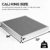 ZIYOO California King Box Spring and Cover, 9 Inch High Profile Easy Assembly,Mattress Foundation/Heavy Duty Metal Steel Structure/Quiet Noise-Free Accessory view 2