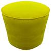 Ottoman Footstool Cover Round Pouf Cover with Piping Cotton Beige 20" Diameter x 16" Height (50 cm Diameter x 40 cm Height) Cover ONLY, Not Stuffed, Insert not Included view 1