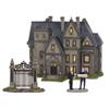 Department 56 Zinc alloy, Porcelain, Plastic 6002318 DC Comics Village Batman Wayne Manor Bruce and Alfred Lit Building and Accessory Set, 8.07 Inch, Multicolor view 1