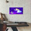 Epic Graffiti 'Alice's and the Rabbit' by Sai Tamiya, Canvas Wall Art, 16"x12" view 2