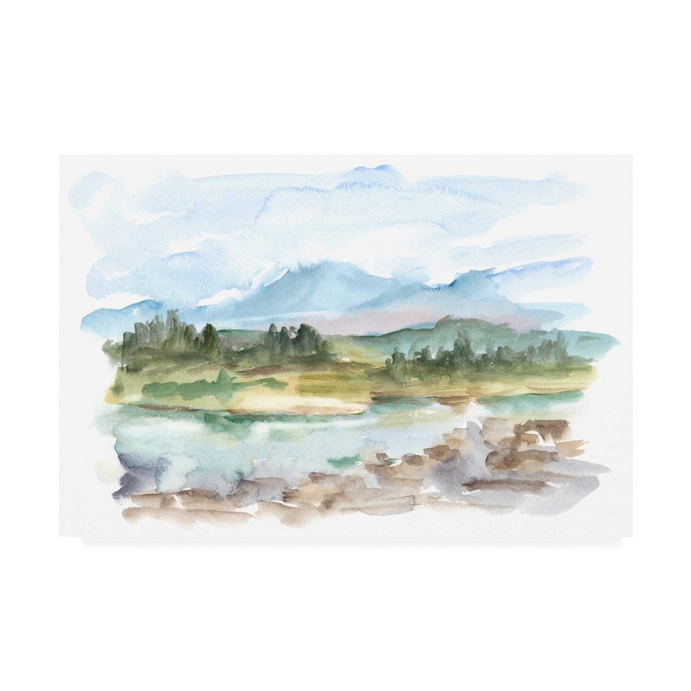 Trademark Fine Art Mountain Watercolor III by Ethan Harper, 16x24