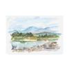 Trademark Fine Art Mountain Watercolor III by Ethan Harper, 16x24 view 1