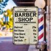 Barber Shop Price List Farmhouse Style 12 x 18 Matte Finish Metal 112180020218 view 2
