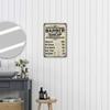 Barber Shop Price List Farmhouse Style 12 x 18 Matte Finish Metal 112180020218 view 4