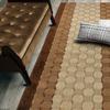 ORFA HOME Custom Cut Hallway Runner Rug, Slip Resistant, 31 Inch Wide X Your Choice of Length, Checkered Brown, 31 Inch X 31 feet view 1