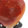 Innovative Surface Art Red Agate Stone Heart with Wood Stand (Heart #6) view 4