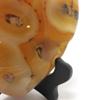 Innovative Surface Art Red Agate Stone Heart with Wood Stand (Heart #7) view 3