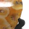 Innovative Surface Art Red Agate Stone Heart with Wood Stand (Heart #7) view 4