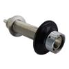 Chromed Brass Faucet Shank With 1/4 Barb - 4 5/8 Length view 4