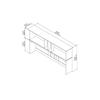 Bush Home Salinas 60W Hutch in Antique White, Desk Attachment with Shelf Storage for Home Office view 3
