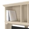 Bush Home Salinas 60W Hutch in Antique White, Desk Attachment with Shelf Storage for Home Office view 4