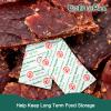 O2frepak 500CC(50-Pack) Food Grade Oxygen Absorbers Packets for Home Made Jerky and Long Term Food Storage view 2