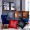 Aaron Craft Lambskin Leather Cushion Pillow Cover (Red, 18x18) view 3