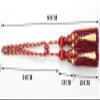 1 Pair Double Balls Luxurious Curtain Buckle European Style Curtain Tiebacks Rope Beaded Tassels Curtain Tiebacks (Jujube red) view 3