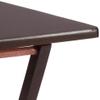 Amazon Basics Portable Foldable TV Tray Table with Storage Rack, Space-Saving Design, Sturdy Wood, 14.6"L x 19"W x 26"H, Espresso, 4-Pack view 3