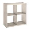 ClosetMaid 4-Cube Decorative Open Back Storage Organizer, Bleached Walnut view 1