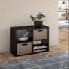 ClosetMaid Decorative Open Back 4-Cube Storage Organizer, Black view 2
