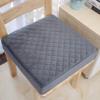 COMFORTANZA Soft 16x16x3 Memory Foam Seat Cushion for Kitchen, Dining, Office Chairs, Cars - Washable Velvety Cover with Waterproof Layer & Non-Slip Base - Comfort & Back Pain Relief - Gray view 2