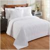 Better Trends Chenille Bedspreads King Size, White 100% Cotton Chenille Stripe Design Tufted Bedding Coverlet Soft Lightweight, 120"x110" 1 Piece Jullian Collection view 1