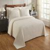 Better Trends Chenille Bedspreads Full/Double Size, Ivory 100% Cotton Chenille Stripe Design Tufted Bedding Coverlet Soft Lightweight, 81"x110" 1 Pieces Jullian Collection view 1