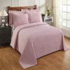 Better Trends Chenille Bedspreads Full/Double Size, Pink 100% Cotton Chenille Stripe Design Tufted Bedding Coverlet Soft Lightweight, 81"x110" 1 Pieces Jullian Collection view 1