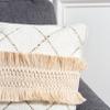 SAFAVIEH Home Collection Braxton Cream (16" x 16") Pillow view 4