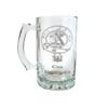 Abercrombie Scottish Clan Crest Beer Stein Set of 4  16oz Engraved Glass Mugs With Personalization view 2