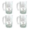 Duncan Scottish Clan Crest 16oz Beer Stein Set of 4: With Engraved Personalization view 1