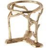 Bard's Brass-toned Egg Stand/Holder, Twig Branch Leg, 2.875" Diameter view 1