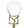 Bard's Brass-toned Egg Stand/Holder, Twig Branch Leg, 2.875" Diameter view 2