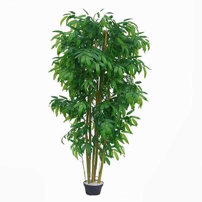 AMERIQUE 6 Feet Gorgeous & Unique Dense Bamboo Tree Artificial Plant with Nursery Plastic Pot, Real Touch Technology, with UV Protection, Super Quality, Green
