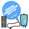 Brewing & Fermentation Heat Pad with Heating Thermostat - 12" Sourdough Starter Warmer Mat, Beer & Wine Fermenting - Heating Mat for Kombucha Jar, Carboy, Glass Jar, Fermentors with Heater Temp Strip view 1