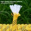 Aoneky Outdoor 10mm 32ft Static Utility Rope, Heavy Duty Polyester Rope for Pulling, Rigging, Tree Work & Hunting, Gym Fitness, 2000LB Tensile Strength, Yellow view 3