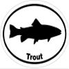ION Graphics Magnet Trout - Trout Vinyl Magnet - Fishing Vinyl Magnet - Fishing - Trout Magnet - Perfect Fishing Gift - Made in The USA Size: 4.7 x 3.3 inch view 1