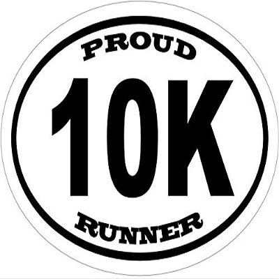 ION Graphics Magnet Proud 10K Runner - Marathon Vinyl Magnet - Perfect for Runners and Marathoners Gift Size: 4.7 x 3.3 inch