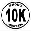 ION Graphics Magnet Proud 10K Runner - Marathon Vinyl Magnet - Perfect for Runners and Marathoners Gift Size: 4.7 x 3.3 inch view 1