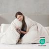 Nestl Off White Duvet Cover Full Size - Soft Prewashed Full Size Duvet Cover Set, 3 Piece, with Zipper Closure, 1 Duvet Cover 80x90 inches and 2 Pillow Shams - No Comforter view 3