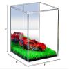 Better Display Cases Versatile Acrylic Display Case - Small Square Box with Mirror and Turf Base 4" x 4" x 4" (A057-MTB) view 3